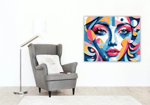 Tavaszi sírkert nyugalma - számfestő készlet - Számfestő.hu - 40×50cm - Keretre feszítve