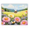 Derűs poszméh a réten - számfestő készlet - Számfestő.hu - 60×70cm - Keret nélkül