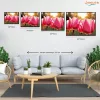 Harmatcseppes tulipánok - számfestő készlet - Számfestő.hu - 50×60cm - Keretre feszítve