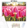 Tulipántenger - számfestő készlet - Számfestő.hu - 80×100cm - Keretre feszítve