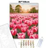 Tulipánmező - számfestő készlet - Számfestő.hu - 80×100cm - Keret nélkül