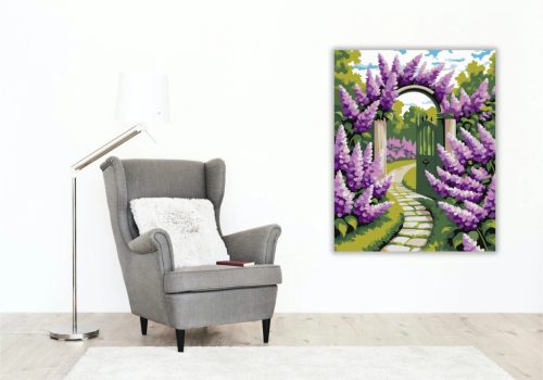 Pompás orgonaív - számfestő készlet - Számfestő.hu - 60×70cm - Keret nélkül