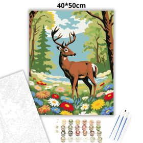 Fenséges agancsok - számfestő készlet - Számfestő.hu - 40×50cm - Keret nélkül