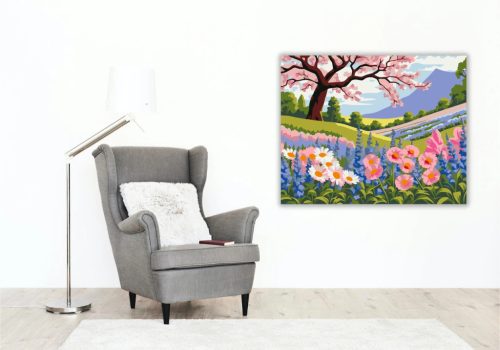 Napsütötte nyugalom - számfestő készlet - Számfestő.hu - 60×70cm - Keret nélkül