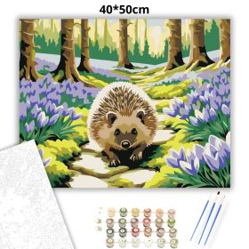 Csendes erdei séta - számfestő készlet - Számfestő.hu - 40×50cm - Keret nélkül