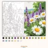 Üde levendulás - számfestő készlet - Számfestő.hu - 80×100cm - Keret nélkül