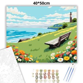 Vadvirágos pihenő - számfestő készlet - Számfestő.hu - 40×50cm - Keret nélkül