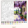 Tavaszi pergola csendje - számfestő készlet - Számfestő.hu - 40×50cm - Keret nélkül