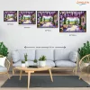 Tavaszi pergola csendje - számfestő készlet - Számfestő.hu - 40×50cm - Keret nélkül