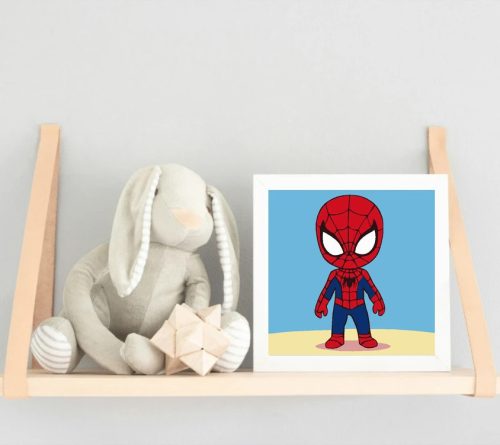 Bátor kis hős - gyerek számfestő készlet - Számfestő.hu - 20×20cm - Keret nélkül