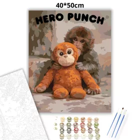Együtt erősebbek vagyunk - Punch - számfestő készlet - Számfestő.hu - 40×50cm - Keret nélkül