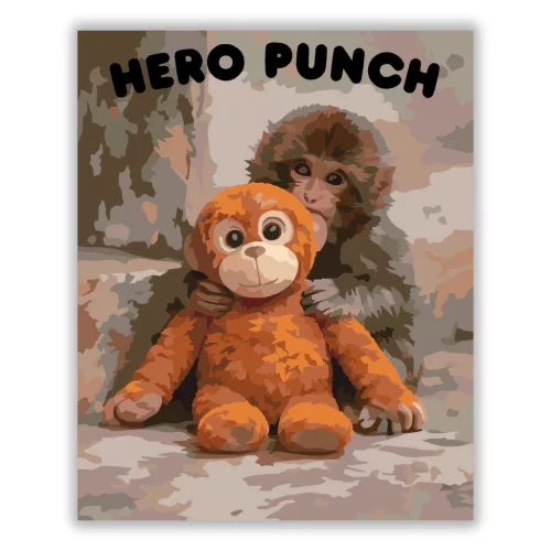 Együtt erősebbek vagyunk – Punch - számfestő készlet - Számfestő.hu - 50×60cm - Keret nélkül