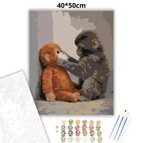 Csak Te és Én – Punch - számfestő készlet - Számfestő.hu - 40×50cm - Keret nélkül