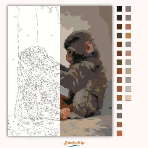 Csak Te és Én – Punch - számfestő készlet - Számfestő.hu - 40×50cm - Keret nélkül