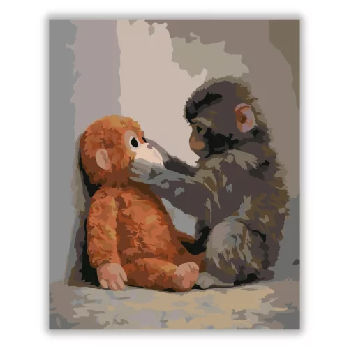 Csak Te és Én – Punch - számfestő készlet - Számfestő.hu - 40×50cm - Keret nélkül