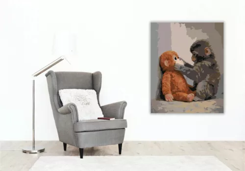 Csak Te és Én – Punch - számfestő készlet - Számfestő.hu - 40×50cm - Keret nélkül