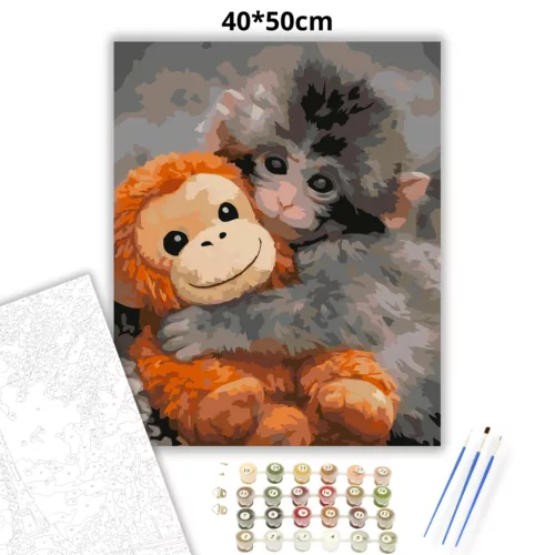 Örökre együtt – Punch - számfestő készlet - Számfestő.hu - 50×60cm - Keretre feszítve