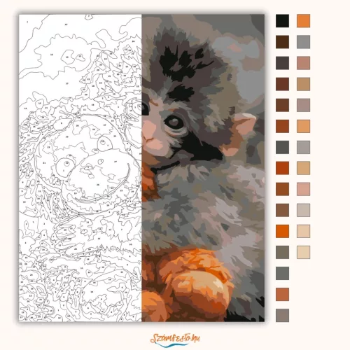 Örökre együtt – Punch - számfestő készlet - Számfestő.hu - 80×100cm - Keret nélkül