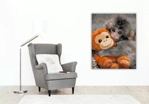 Örökre együtt – Punch - számfestő készlet - Számfestő.hu - 50×60cm - Keretre feszítve