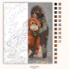 Soha nem engedlek - Punch - számfestő készlet - Számfestő.hu - 40×50cm - Keret nélkül