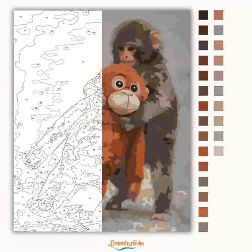 Soha nem engedlek – Punch - számfestő készlet - Számfestő.hu - 40×50cm - Keret nélkül