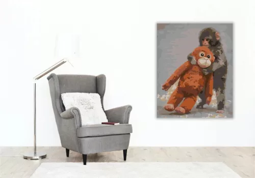 Soha nem engedlek – Punch - számfestő készlet - Számfestő.hu - 40×50cm - Keret nélkül