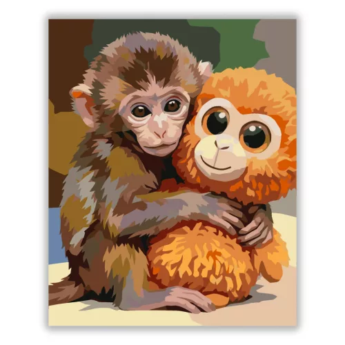 Világ kis kedvence – Punch - számfestő készlet - Számfestő.hu - 50×60cm - Keret nélkül