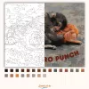 Biztonságban – Punch álma - számfestő készlet - Számfestő.hu - 60×70cm - Keretre feszítve