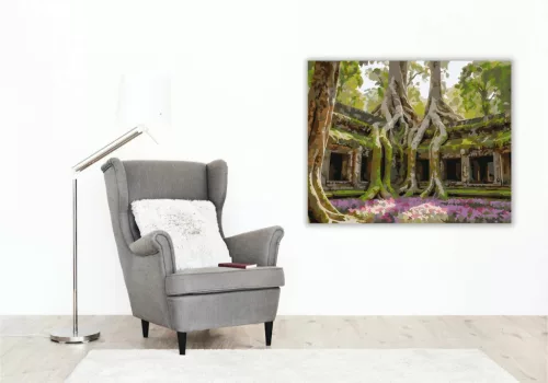 Ősi templomromok - számfestő készlet - Számfestő.hu - 50×60cm - Keret nélkül