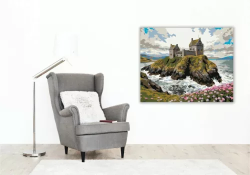 Viharvert tengerfok - számfestő készlet - Számfestő.hu - 40×50cm - Keretre feszítve