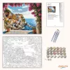 Napfényes Amalfi-kilátás - számfestő készlet - Számfestő.hu - 40×50cm - Keret nélkül