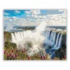 Iguazú vízesés - számfestő készlet - Számfestő.hu - 80×100cm - Keret nélkül
