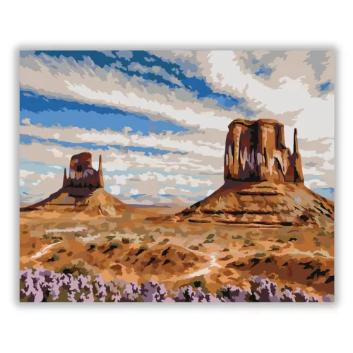 Vadnyugati sziklatornyok - számfestő készlet - Számfestő.hu - 40×50cm - Keret nélkül