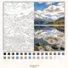 Aoraki / Mount Cook nemzeti park - számfestő készlet - Számfestő.hu - 40×50cm - Keretre feszítve