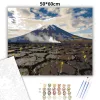 Etna látképe - számfestő készlet - Számfestő.hu - 50×60cm - Keret nélkül
