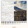 Etna látképe - számfestő készlet - Számfestő.hu - 50×60cm - Keret nélkül