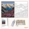 Ragyogó Everest-csúcs - számfestő készlet - Számfestő.hu - 40×50cm - Keret nélkül