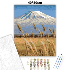 Kilimandzsáró-látkép - számfestő készlet - Számfestő.hu - 40×50cm - Keret nélkül