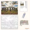 Rejtélyes Stonehenge-kör - számfestő készlet - Számfestő.hu - 40×50cm - Keret nélkül