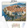 Dubrovnik óvárosa - számfestő készlet - Számfestő.hu - 60×70cm - Keret nélkül