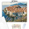 Dubrovnik óvárosa - számfestő készlet - Számfestő.hu - 40×50cm - Keret nélkül
