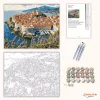 Dubrovnik óvárosa - számfestő készlet - Számfestő.hu - 40×50cm - Keretre feszítve