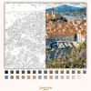 Dubrovnik óvárosa - számfestő készlet - Számfestő.hu - 40×50cm - Keret nélkül