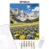 Dolomiti csúcsok - számfestő készlet - Számfestő.hu - 50×60cm - Keret nélkül