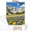 Dolomiti csúcsok - számfestő készlet - Számfestő.hu - 60×70cm - Keret nélkül