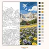 Dolomiti csúcsok - számfestő készlet - Számfestő.hu - 60×70cm - Keret nélkül
