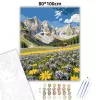 Dolomiti csúcsok - számfestő készlet - Számfestő.hu - 80×100cm - Keret nélkül