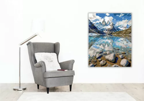 Torres del Paine Nemzeti Park - számfestő készlet - Számfestő.hu - 80×100cm - Keret nélkül