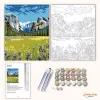Derűs Yosemite-völgy - számfestő készlet - Számfestő.hu - 40×50cm - Keretre feszítve