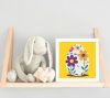 Virágos húsvéti tojás - gyerek számfestő készlet - Számfestő.hu - 20×20cm - Keret nélkül